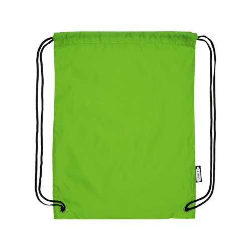 Рюкзак со шнурком Oriole из переработанного ПЭТ, лайм