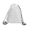 Рюкзак-мешок Reviver из нетканого переработанного материала RPET, белый