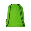 Рюкзак со шнурком Oriole из переработанного ПЭТ, лайм