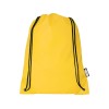 Рюкзак со шнурком Oriole из переработанного ПЭТ, желтый