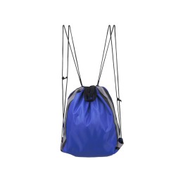 Рюкзак-мешок Savy со светоотражающими полосами по бокам, синий