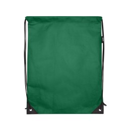 Рюкзак-мешок  на шнурке «Evergreen» из переработанного нетканого материала, зеленый