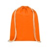 Рюкзак со шнурком Oregon хлопка плотностью 140 г/м2, оранжевый
