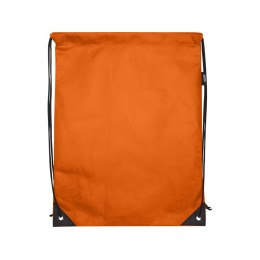 Рюкзак-мешок  на шнурке «Evergreen» из переработанного нетканого материала, оранжевый