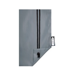 Рюкзак со шнурком Oriole из переработанного ПЭТ, серый