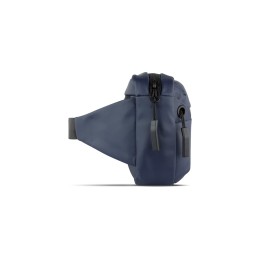 Сумка на пояс BUGATTI БЛАНК | BLANC, синяя, тарпаулин/полиэстер, 26х5,5х13,5 см