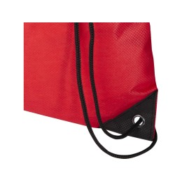 Рюкзак-мешок  на шнурке «Evergreen» из переработанного нетканого материала, красный