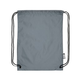 Рюкзак со шнурком Oriole из переработанного ПЭТ, серый