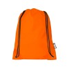 Рюкзак со шнурком Oriole из переработанного ПЭТ, оранжевый