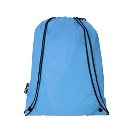 Рюкзак со шнурком Oriole из переработанного ПЭТ, синий