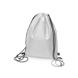 Рюкзак-мешок Reviver из нетканого переработанного материала RPET, белый