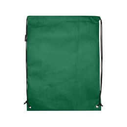 Рюкзак-мешок  на шнурке «Evergreen» из переработанного нетканого материала, зеленый
