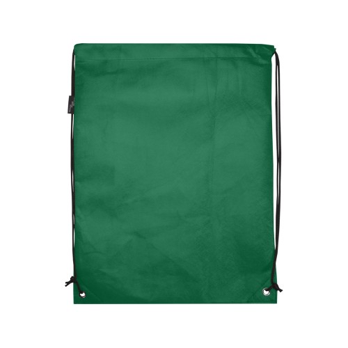 Рюкзак-мешок  на шнурке «Evergreen» из переработанного нетканого материала, зеленый