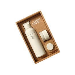 Подарочный набор Ocean Bottle 3-в-1 объемом 500 мл - Sandstone