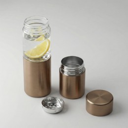 Бутылка для воды FLAVOUR U SEE, 460 мл, золотистый