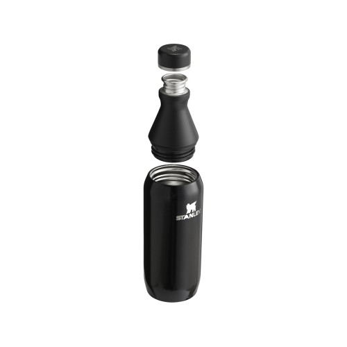 Бутылка для воды Stanley All Day Slim объемом 350 мл - черный глянцевый