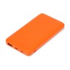 Подарочный набор c блокнотом С2, ручкой и повербанком 10000 mAh, оранжевый