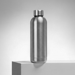 Вакуумная термобутылка "Cask" Waterline, 500 мл, серебристый глянцевый (P)