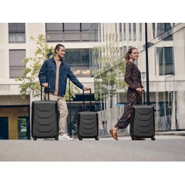 Чемодан WENGER Prymo, чёрный, большой, 52х76х30 см, 93 л, ABS+PC