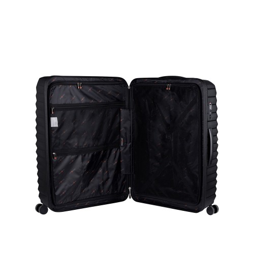 Чемодан Eberhart Dune большой L полипропилен черный 46D-009-428