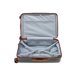 Чемодан BUGATTI АМЕЛИЯ | AMELIA, зеленый, поликарбонат / АБС-пластик, 42х24х67 см, 55 л