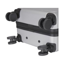 Rover Pro 20-дюймовый чемодан на колесах из материалов, переработанных согласно стандарту GRS, объемом 40 л - Серебряный