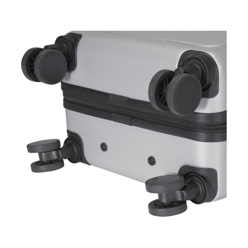 Rover Pro 20-дюймовый чемодан на колесах из материалов, переработанных согласно стандарту GRS, объемом 40 л - Серебряный