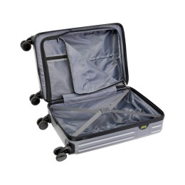 Чемодан на колесах Rover из материалов, переработанных согласно стандарту GRS, 40 л - Серебряный
