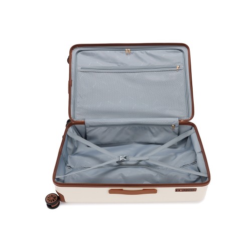 Чемодан BUGATTI АМЕЛИЯ | AMELIA, бежевый, поликарбонат / АБС-пластик, 50х29х76 см, 85 л