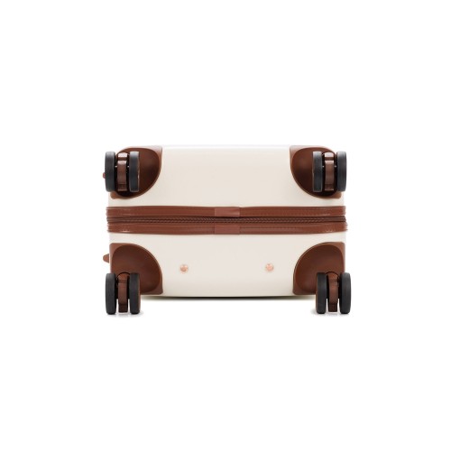 Чемодан для ручной клади BUGATTI АМЕЛИЯ | AMELIA, бежевый, поликарбонат / АБС-пластик, 32х22х53 см, 30 л