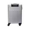 Чемодан на колесах Rover из материалов, переработанных согласно стандарту GRS, 40 л - Серебряный