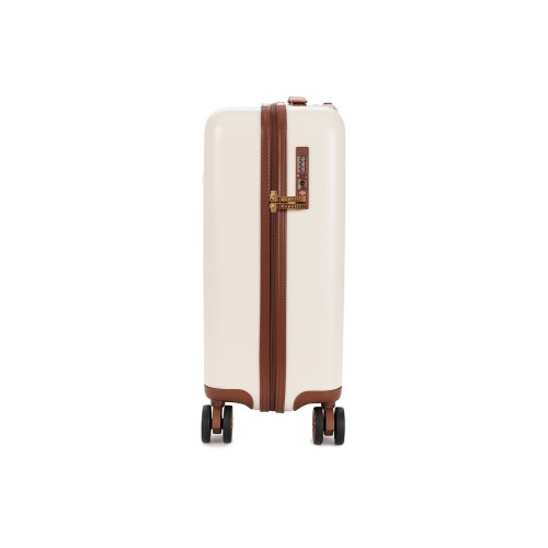 Чемодан для ручной клади BUGATTI АМЕЛИЯ | AMELIA, бежевый, поликарбонат / АБС-пластик, 32х22х53 см, 30 л