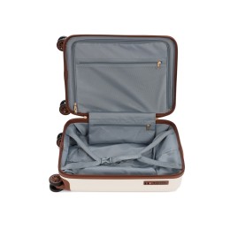 Чемодан для ручной клади BUGATTI АМЕЛИЯ | AMELIA, бежевый, поликарбонат / АБС-пластик, 32х22х53 см, 30 л