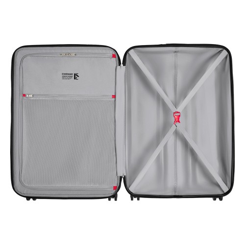 Чемодан WENGER Prymo, чёрный, большой, 52х76х30 см, 93 л, ABS+PC