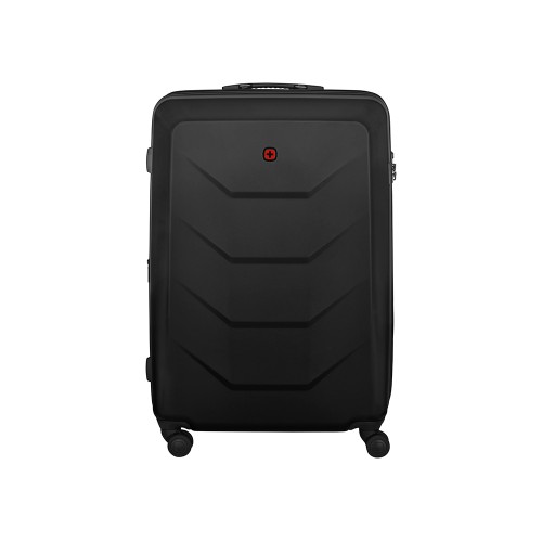Чемодан WENGER Prymo, чёрный, большой, 52х76х30 см, 93 л, ABS+PC