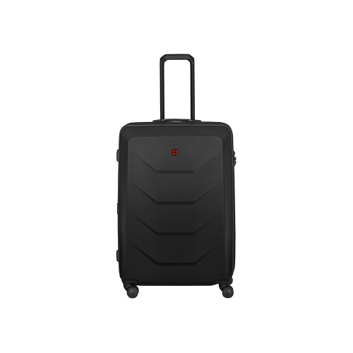 Чемодан WENGER Prymo, чёрный, большой, 52х76х30 см, 93 л, ABS+PC