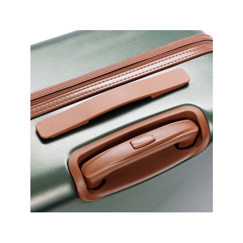 Чемодан BUGATTI АМЕЛИЯ | AMELIA, зеленый, поликарбонат / АБС-пластик, 42х24х67 см, 55 л