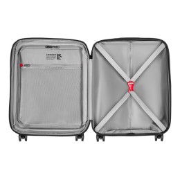 Чемодан WENGER Prymo, чёрный, малый, 40х55х20 см, 36 л, ABS+PC