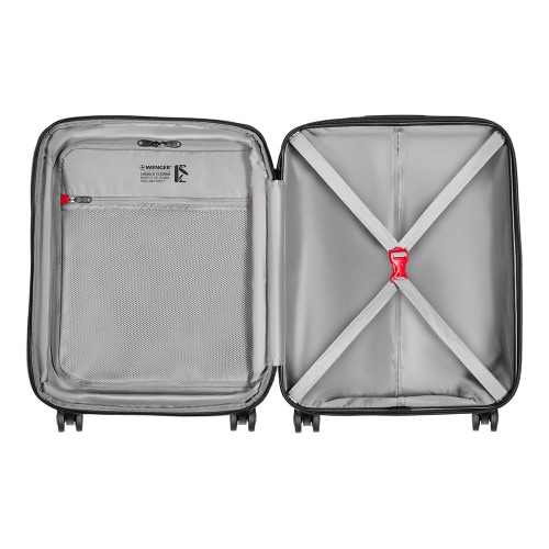 Чемодан WENGER Prymo, чёрный, малый, 40х55х20 см, 36 л, ABS+PC