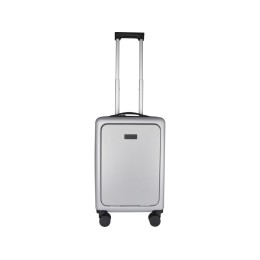 Rover Pro 20-дюймовый чемодан на колесах из материалов, переработанных согласно стандарту GRS, объемом 40 л - Серебряный