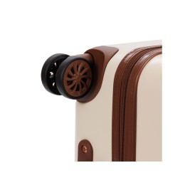 Чемодан BUGATTI АМЕЛИЯ | AMELIA, бежевый, поликарбонат / АБС-пластик, 50х29х76 см, 85 л