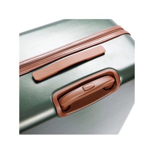 Чемодан BUGATTI АМЕЛИЯ | AMELIA, зеленый, поликарбонат / АБС-пластик, 50х29х76 см, 85 л