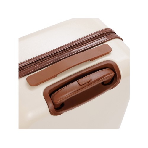 Чемодан для ручной клади BUGATTI АМЕЛИЯ | AMELIA, бежевый, поликарбонат / АБС-пластик, 32х22х53 см, 30 л