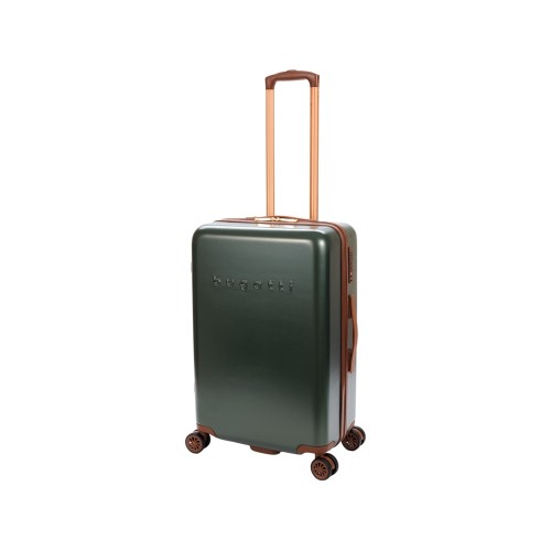 Чемодан BUGATTI АМЕЛИЯ | AMELIA, зеленый, поликарбонат / АБС-пластик, 42х24х67 см, 55 л