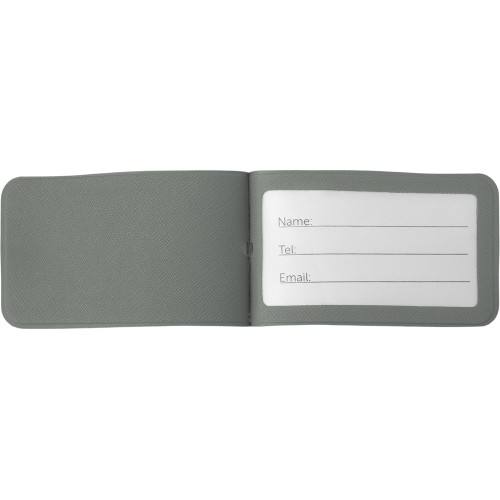 Багажная бирка «Favor» на силиконовой петле, серый