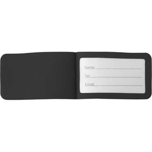 Багажная бирка «Favor» на силиконовой петле, черный
