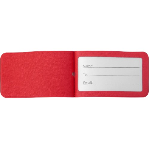 Багажная бирка «Favor» на силиконовой петле, красный