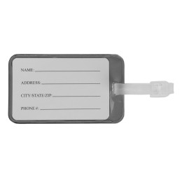 Бирка для багажа "Voyage" 2.0, черный