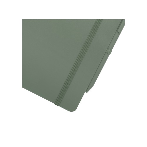 Блокнот Thalaasa формата А5 в твердой обложке из океанического пластика с шариковой ручкой - Зеленый яркий