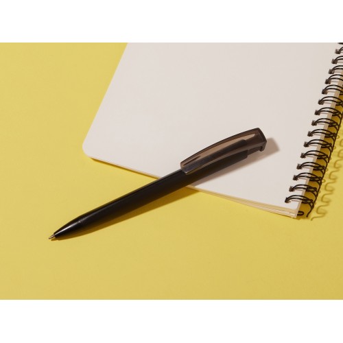 Ручка шариковая пластиковая "Trinity K Transaprent Recy", черный